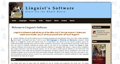 Desktop Screenshot of linguistsoftware.com